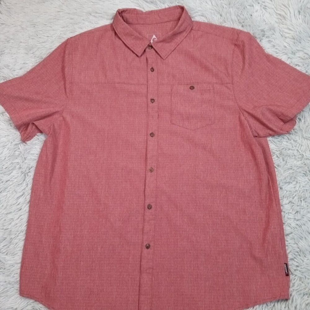 Gerry Shirt Mens XL Button Up Short Sleeve Gorpcore Active Pocket Lightweight